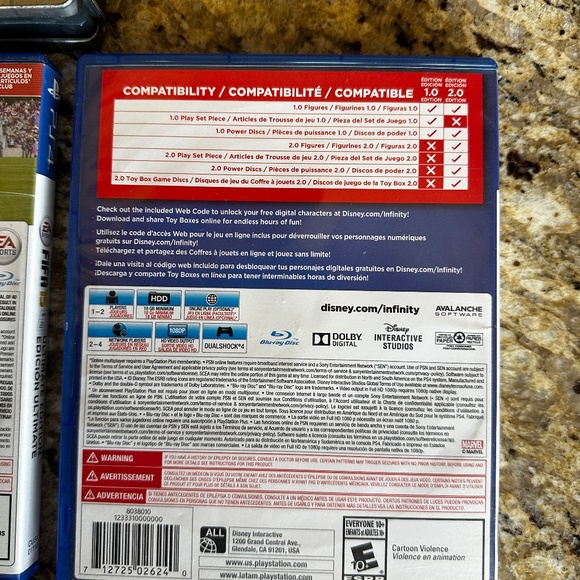 PS4 Video Games Lego Jurassic World, EASports, Disney Infinity, Grand Theft Auto - Picture 5 of 9